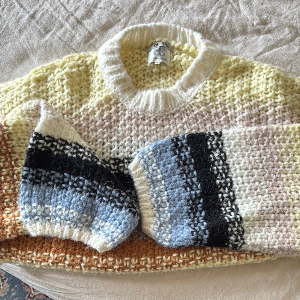 Cozy Multicolor Striped Knit